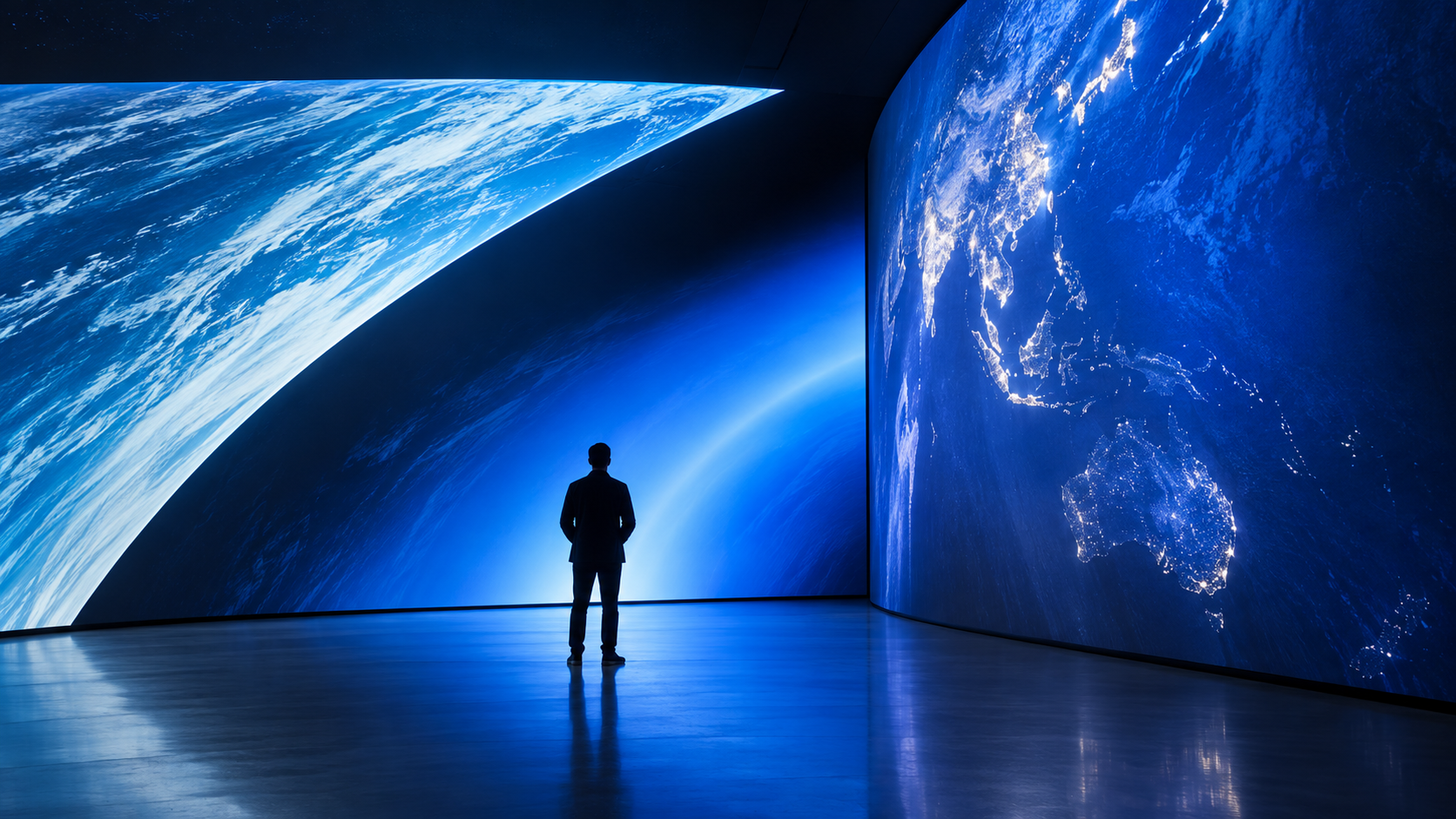 Immersive large-scale visual system